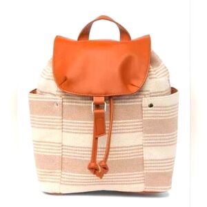 Madden Girl Striped Canvas Backpack